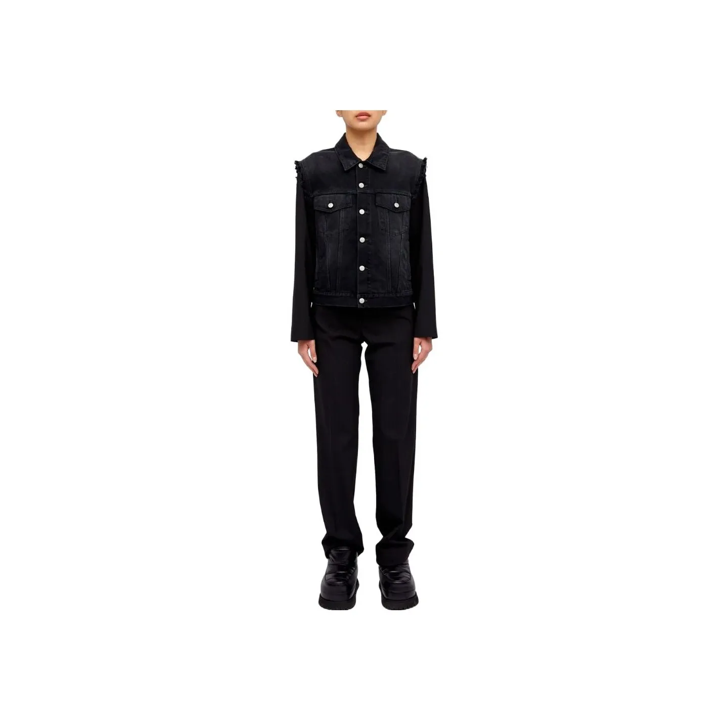 MM6 Maison Margiela Distressed Denim Jacket