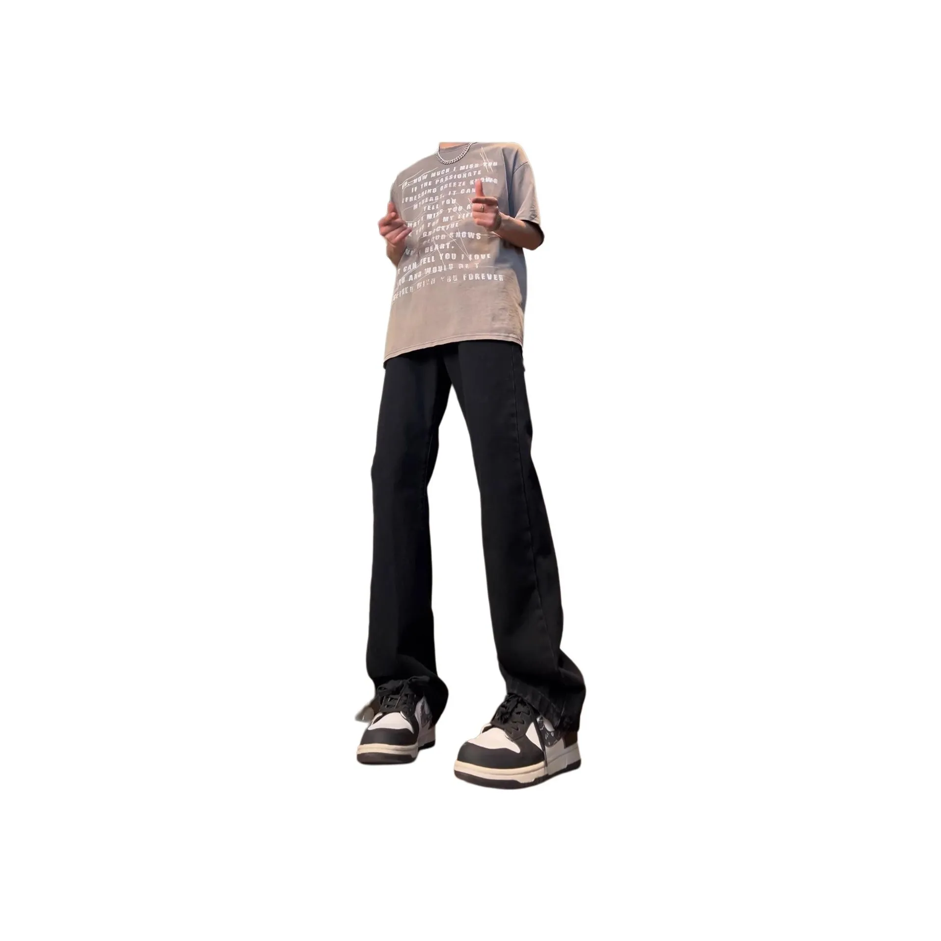 DUATOGE Carbon Black Мужские Джинсы