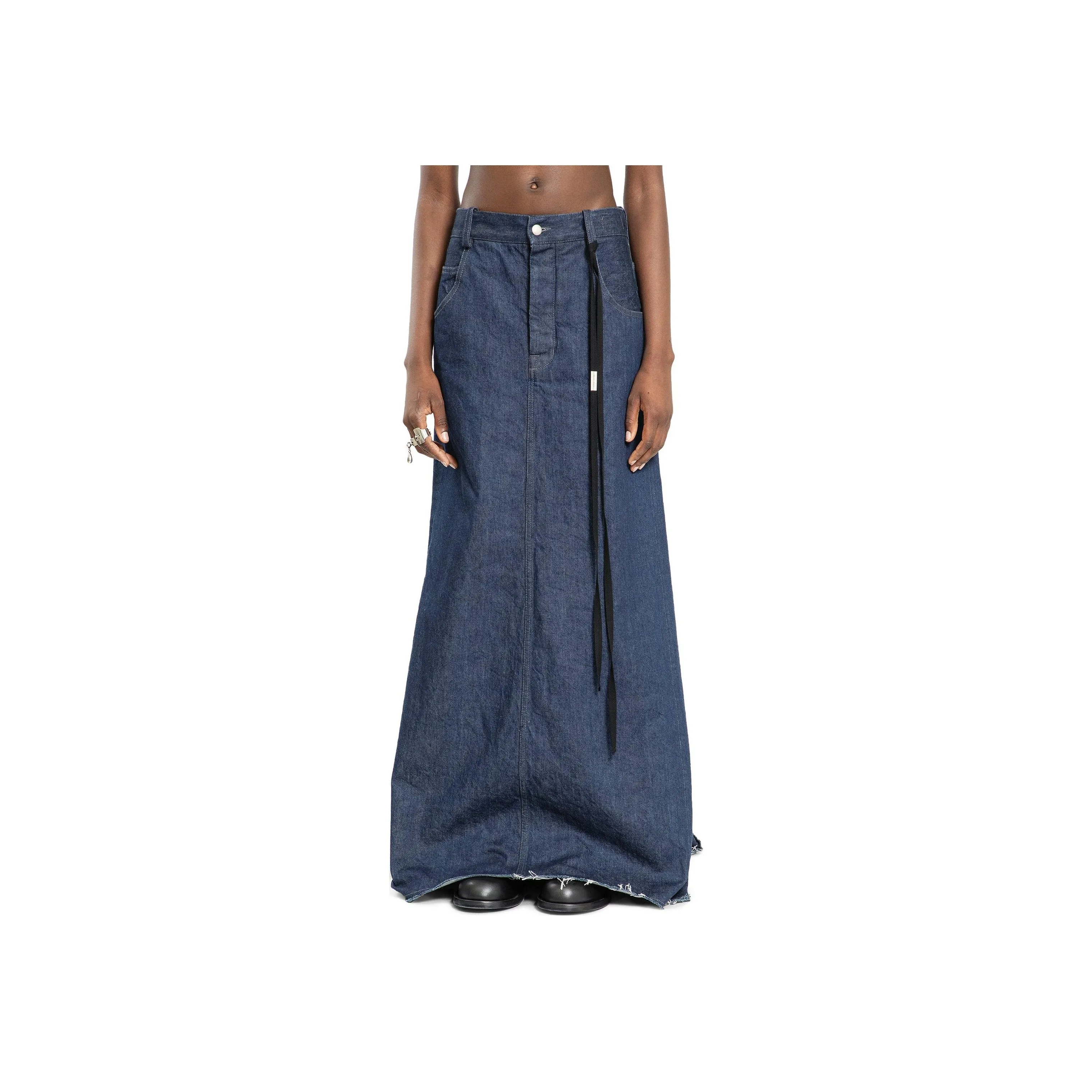 Ann Demeulemeester Goele 5 Pocket Comfort Maxi Skirt
