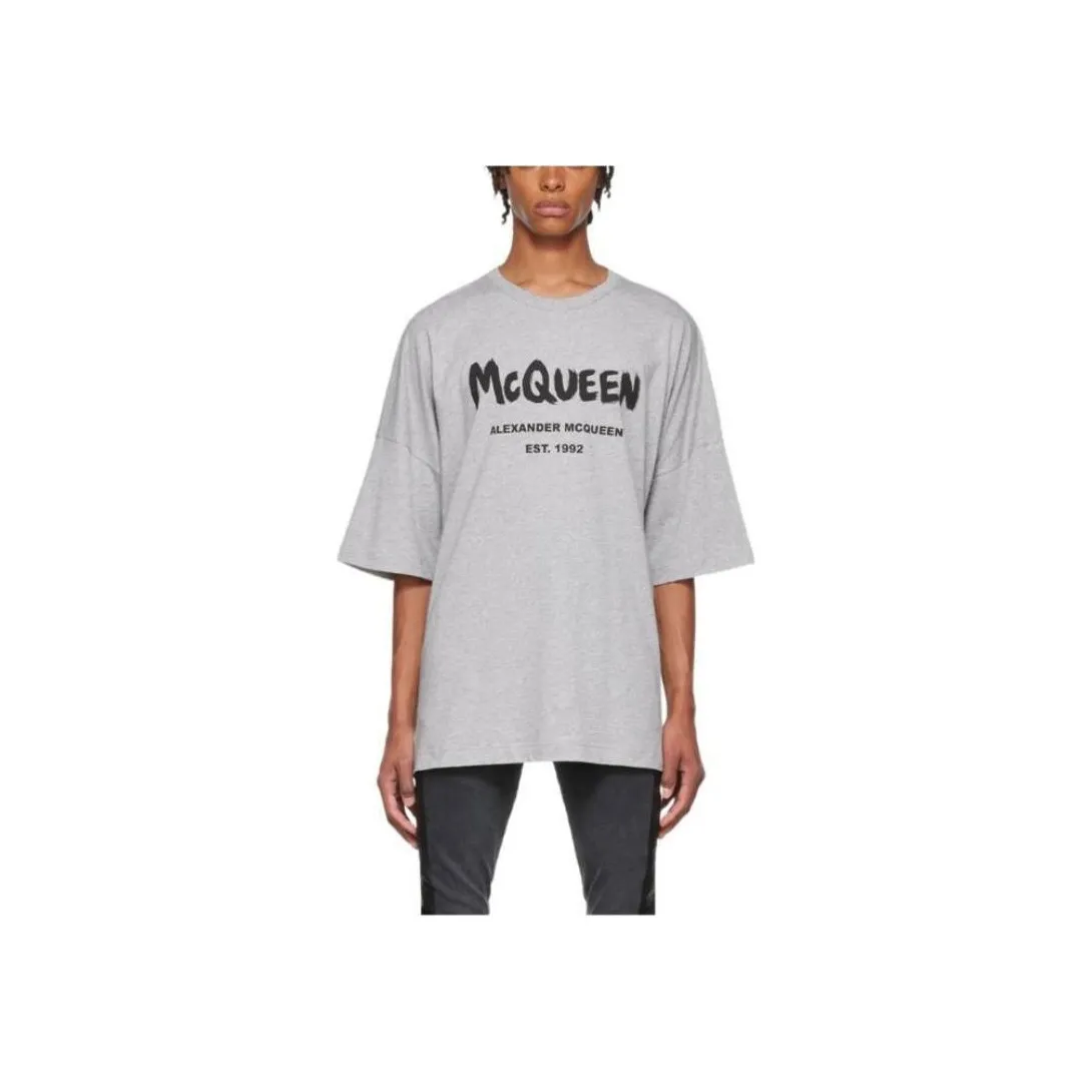 Alexander McQueen T Shirt Men's Gray