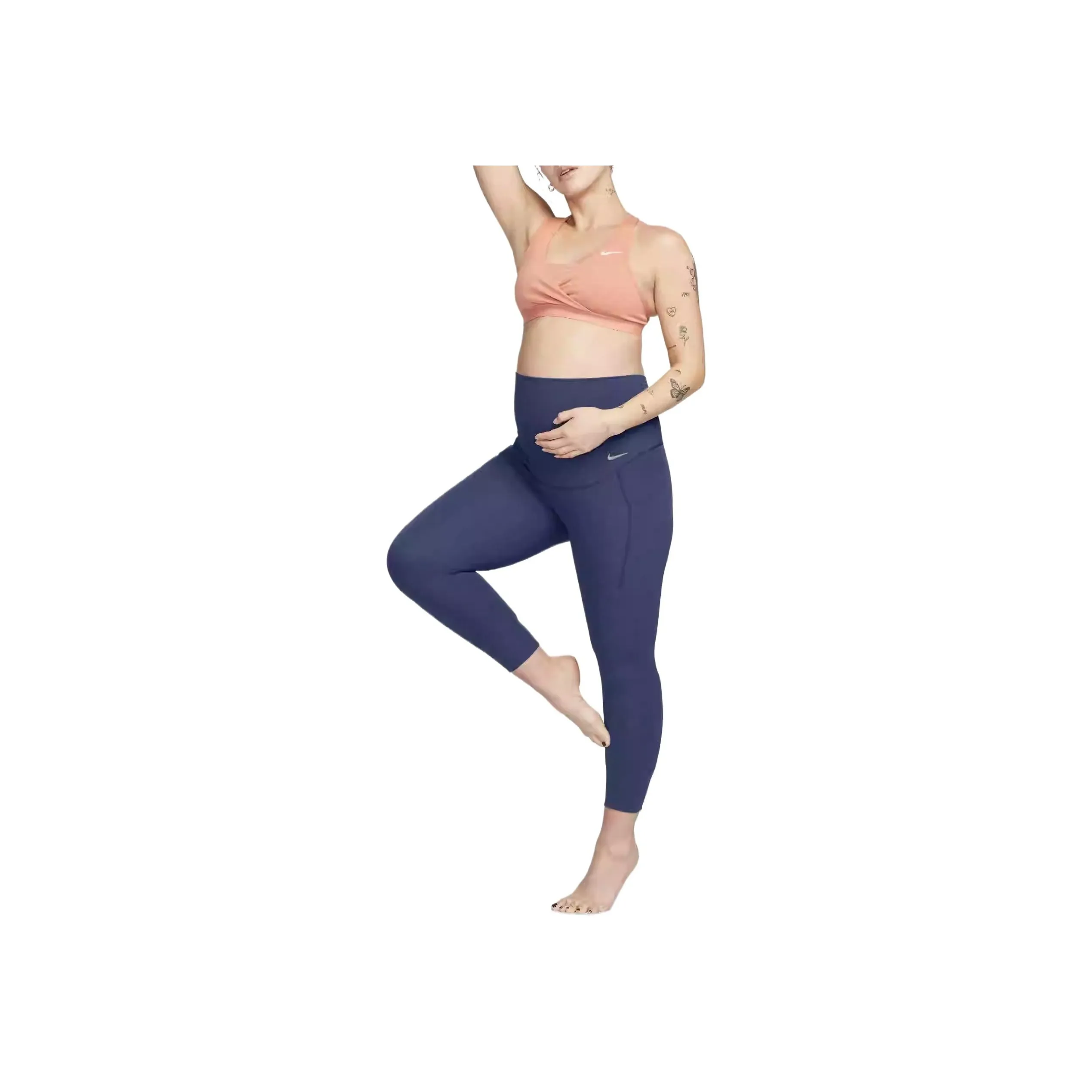 Nike FW/AW23 Leggings Women's Deep Navy Blue White