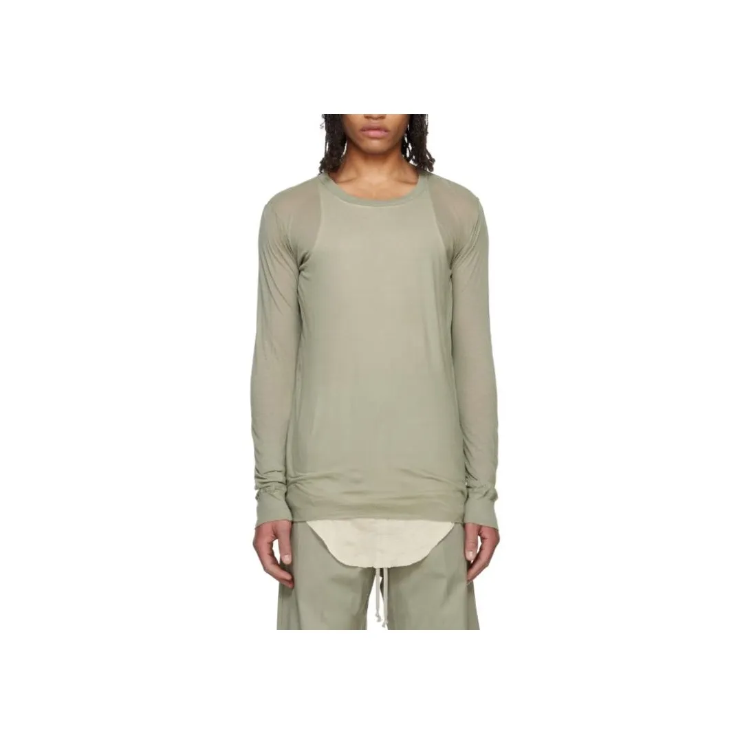 RICK OWENS Long Sleeved Crewneck T Shirt