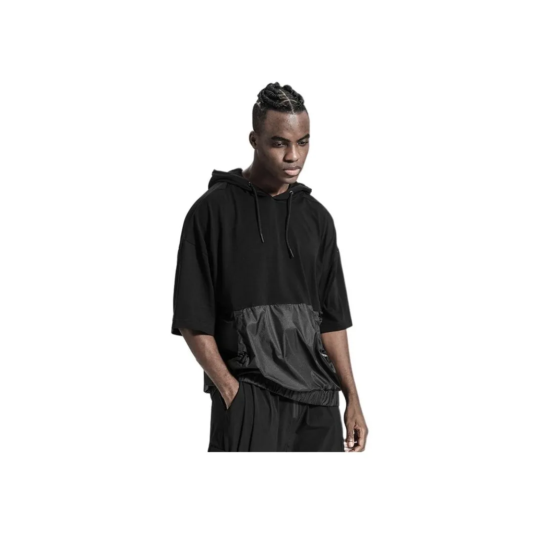 NORVINCY Breathable Solid Color 100% Cotton Elbow Length Sleeved T Shirt Unisex