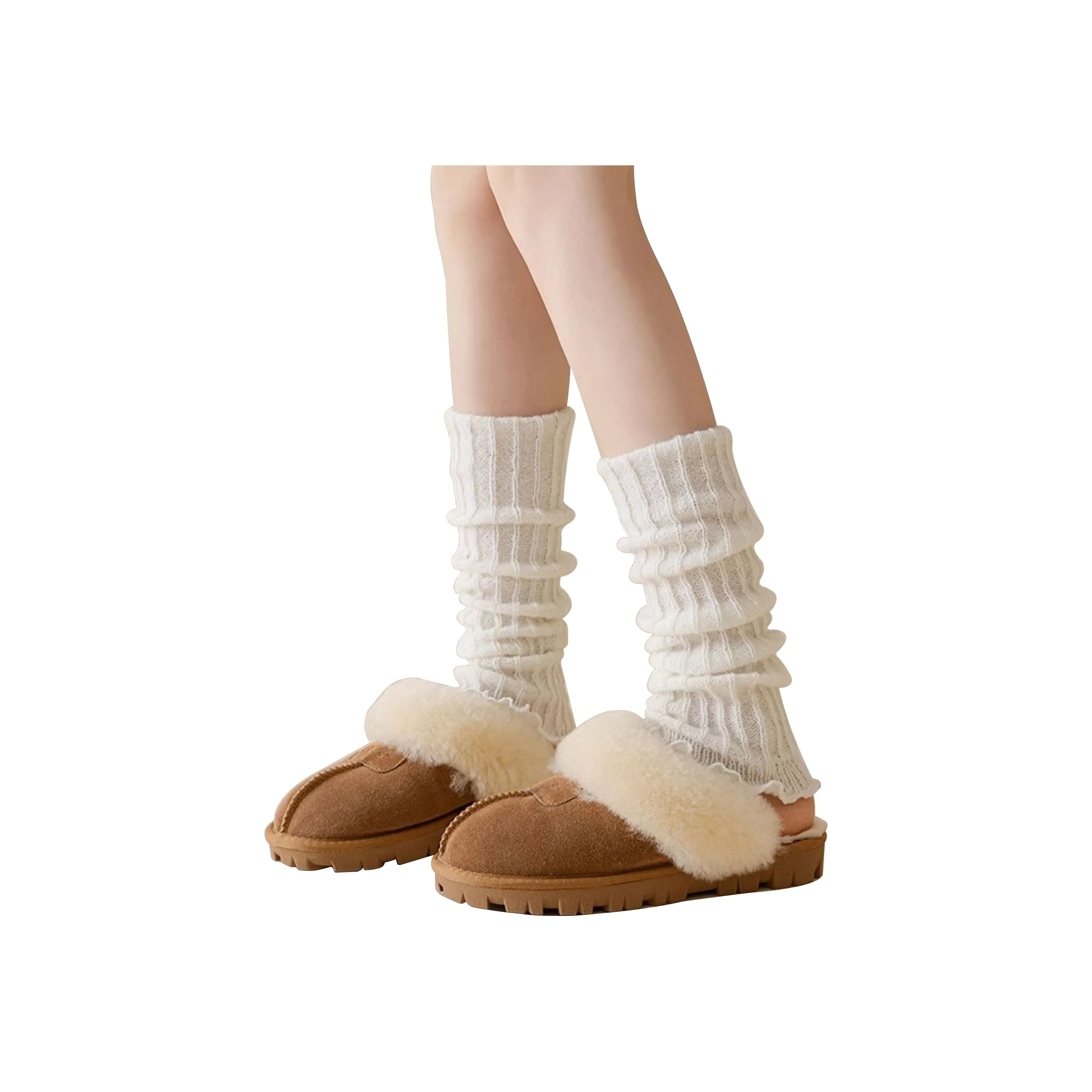 PLAN IN Knee High Socks Women's Combo Set