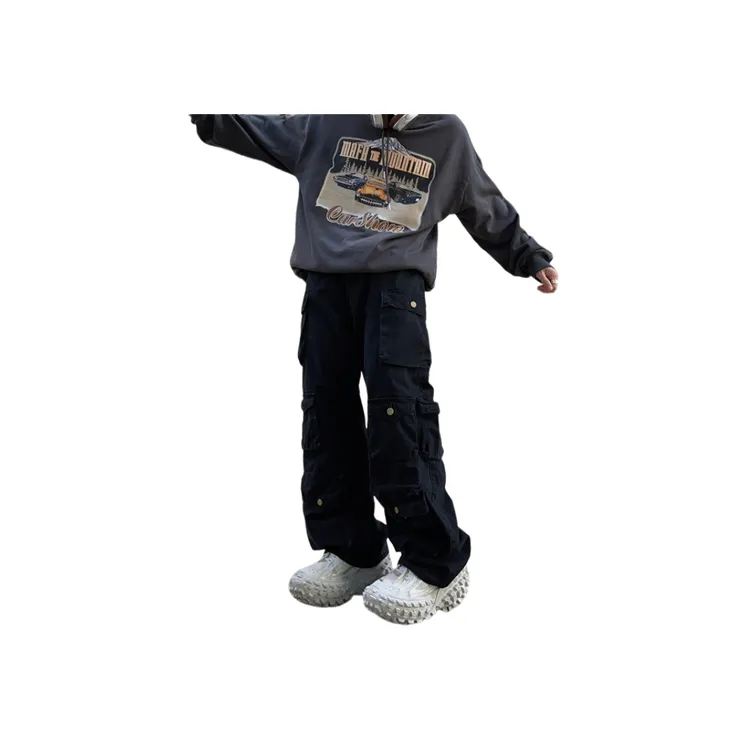 Multi pocket Workwear Straight Trousers