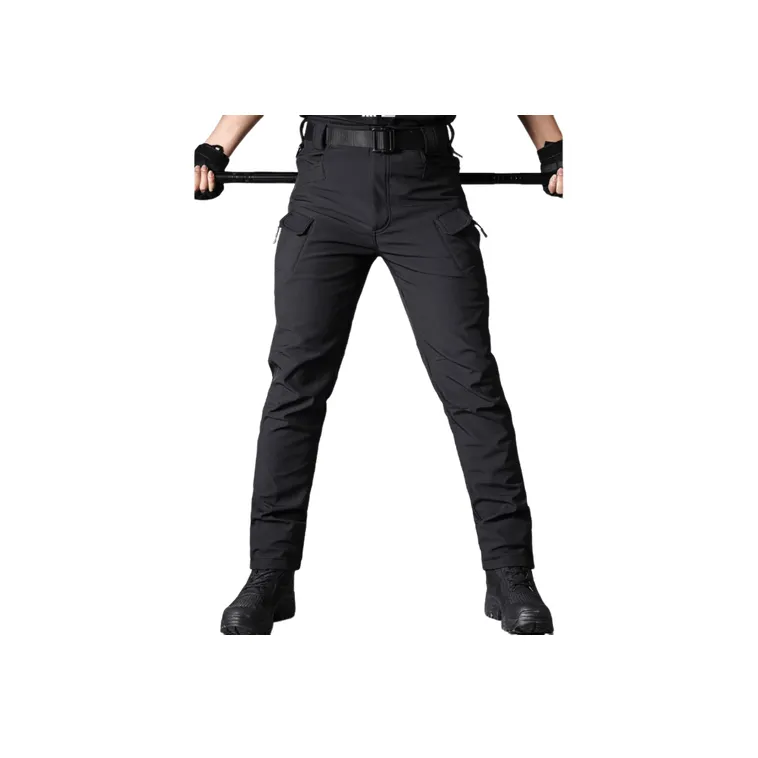 Waterproof Straight Leg Polyester Elastane Fabric Cargo Pants