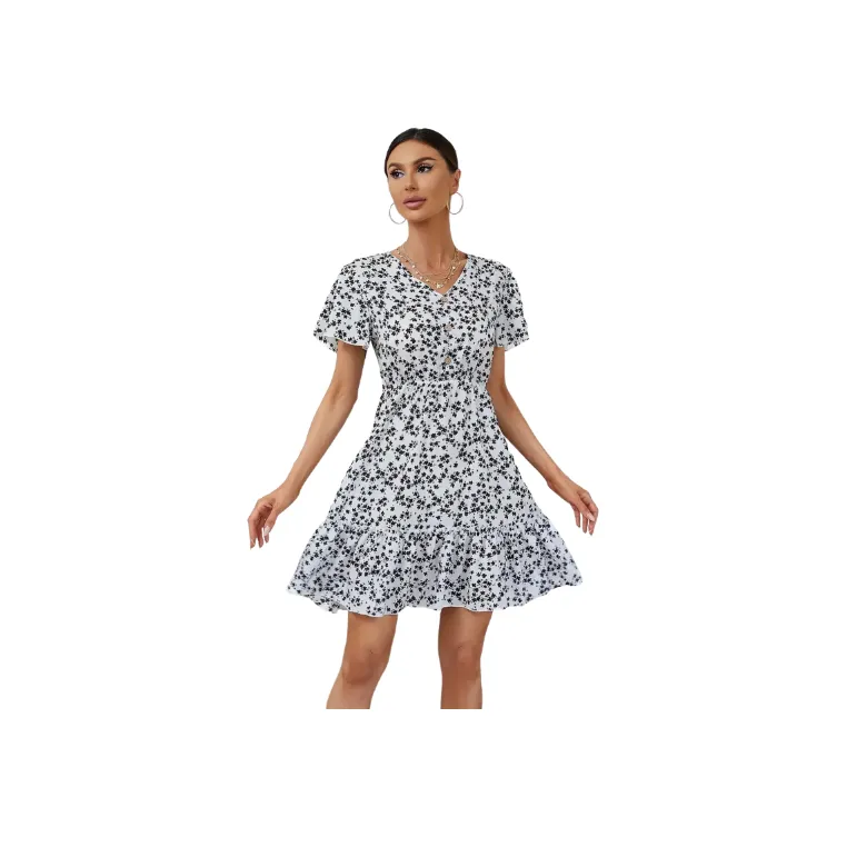 Casual Elegant Polyester Dress Women