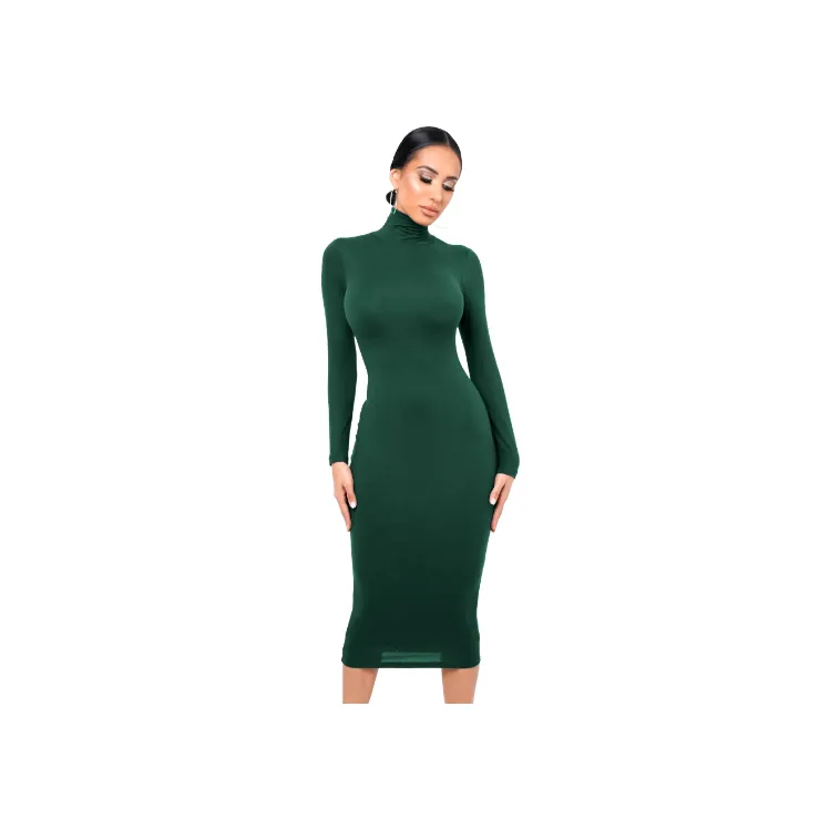 Fashionable Sexy Milk Fiber Dress Women