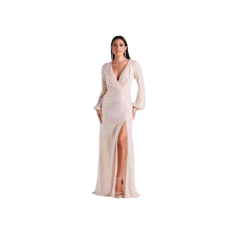 Simple Sequins Dress Women
