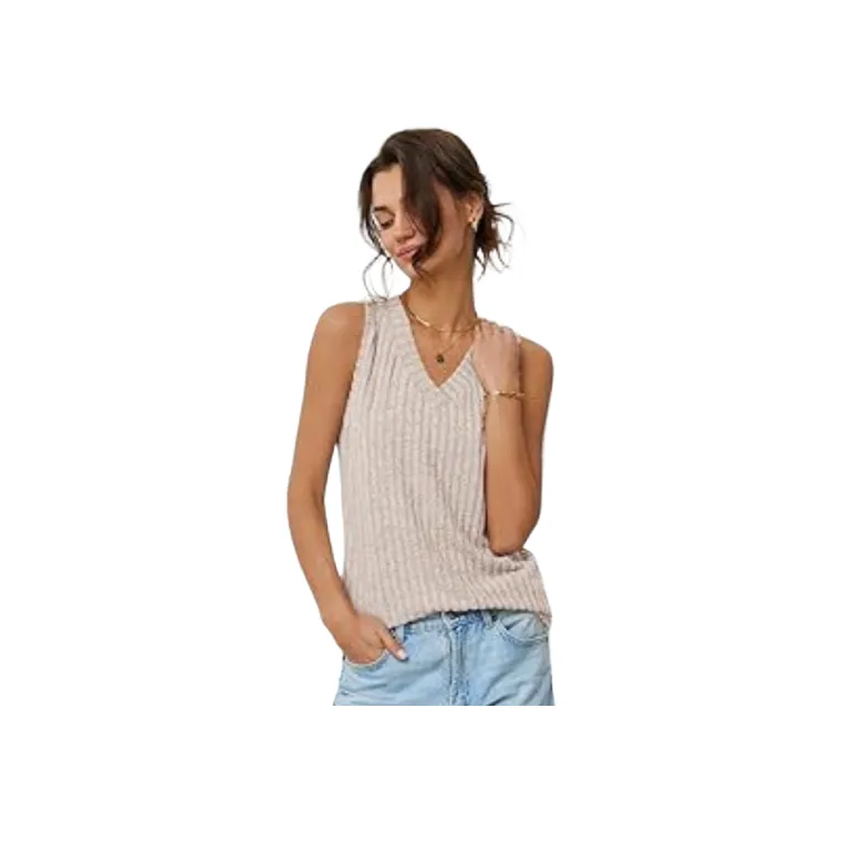 Fashionable Plain Polyester Vest Women