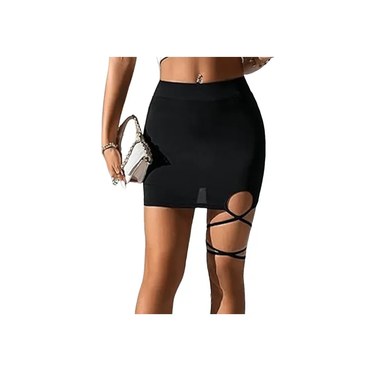 Simple Basics Polyester Polyester Casual Skirt Women