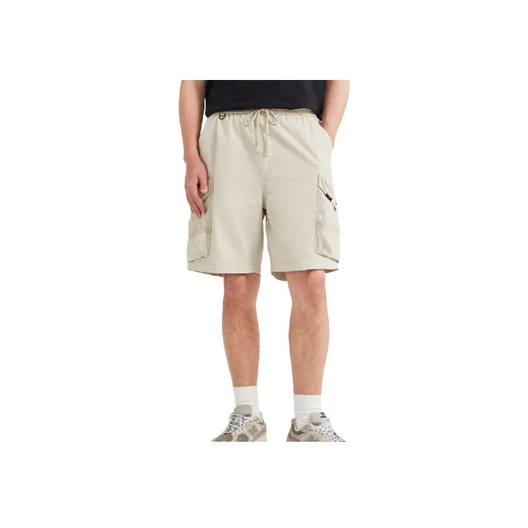 Retro Loose Cotton Cargo Shorts