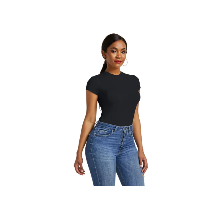 Sexy Plain Polyester Bodysuit Women