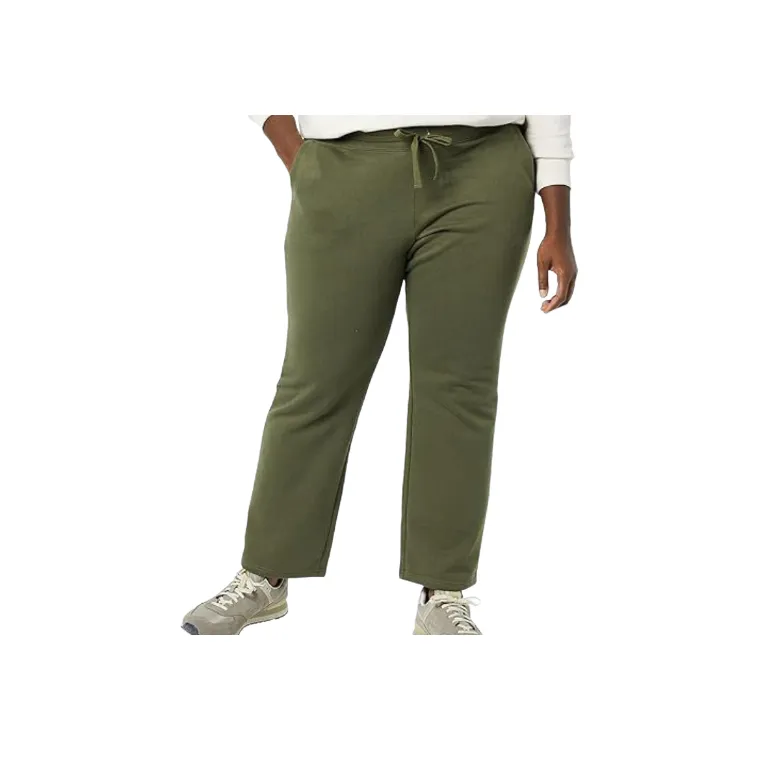 Fashionable Plain Polyester Casual Pants Women