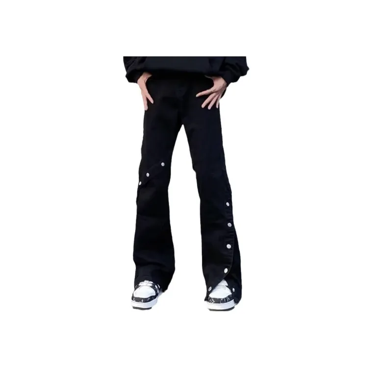 Retro Hip Hop Buttoned Jeans
