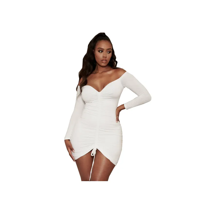 Sexy Plain Bamboo Fiber Dress Women