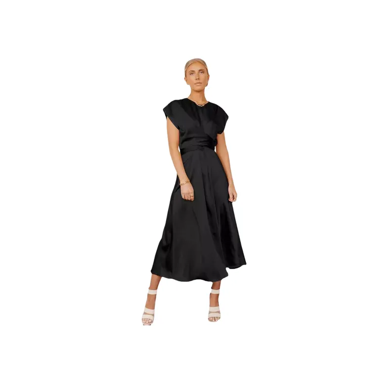Fashionable Simple Polyester Dress Women