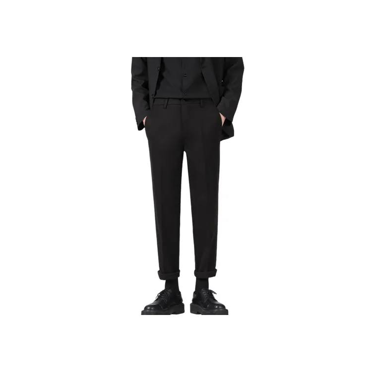 Casual Business Woolen Fabric Suit Trousers