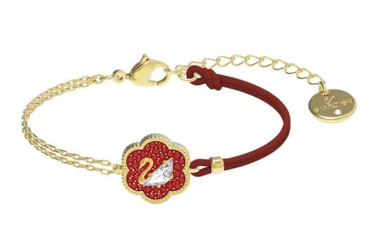 Swarovski Flower Of Fortune Gold Plated Bracelets Women's
