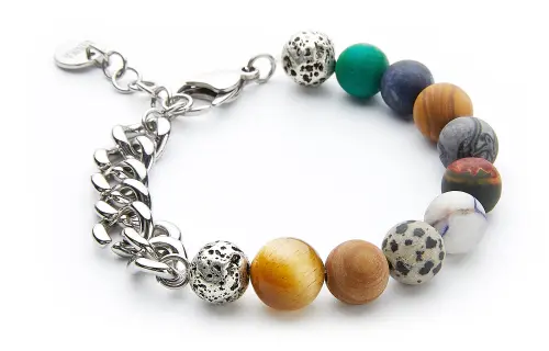 Guuka Stainless Steel Bracelets Unisex Silver