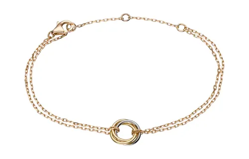 Cartier 2010s 18K rose gold Trinity bracelet