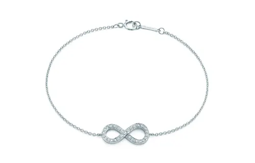 Tiffany Tiffany Infinity series platinum diamond bracelet for women