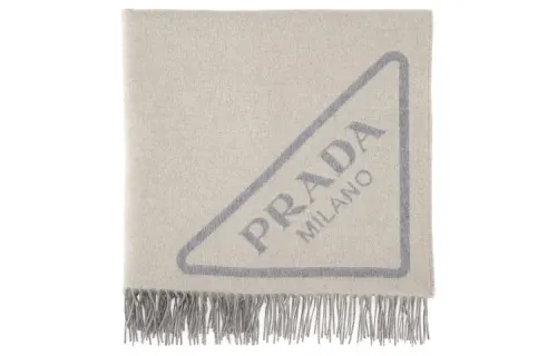 PRADA Cashmere Knit Scarves Unisex