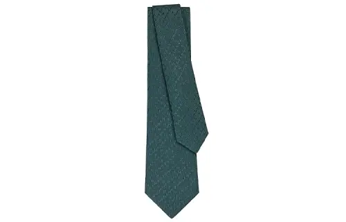 HERMES New H Jacquard Ties Men's Green