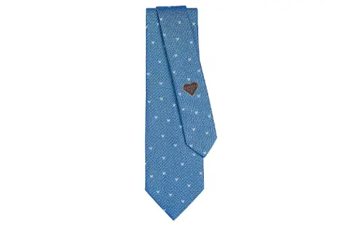 HERMES Darling Ties Men's Blue