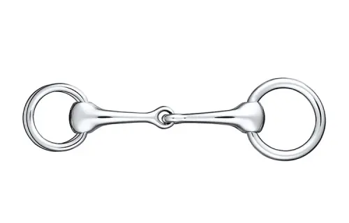 HERMES Elegant Mors Silver plated Silk Scarf Clip Unisex Silver