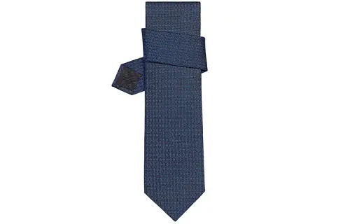 HERMES Ties Men's Marine Blue/Black