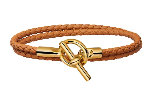 HERMES Calfskin Wristbands Unisex