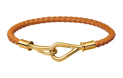 HERMES Jumbo Leather Bracelets Unisex