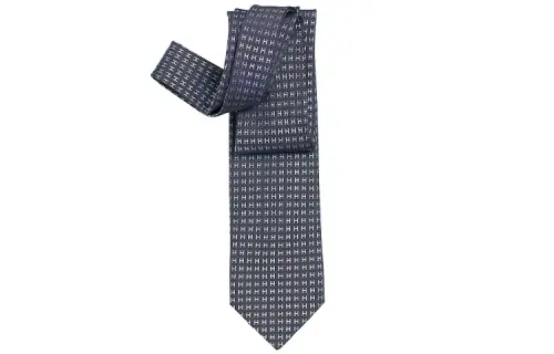 HERMES Two Tone H Silk Ties Men's
