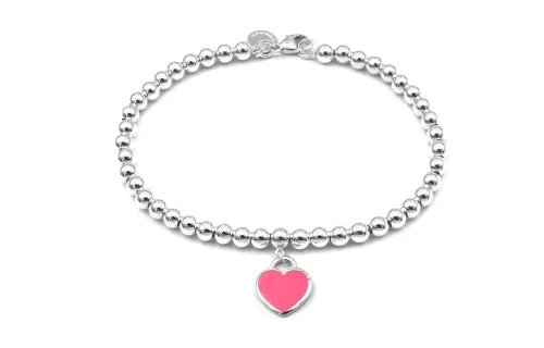 TIFFANY & CO. Return To Tiffany Mini Heart Tag Silver Bracelet