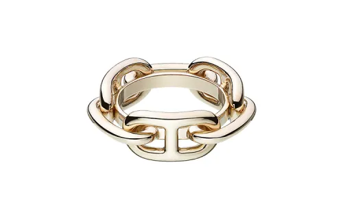 HERMES Brass Accessories Women's Light Gold
