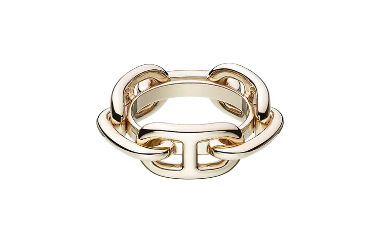 HERMES Brass Accessories Women's Light Gold