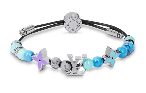 LOUIS VUITTON Beads Bracelets Unisex Blue