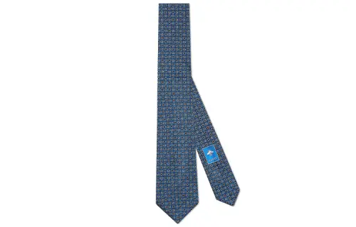 GUCCI Epilogue Collection Silk Ties Men's Blue