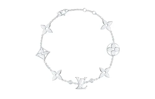 LOUIS VUITTON Idylle Blossom Monogram Bracelet White Gold And Diamonds