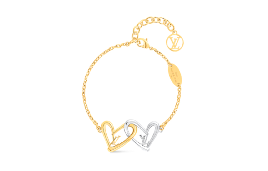 Женский браслет Louis Vuitton Fall in Love (серебристый)