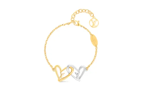 LOUIS VUITTON Limited Edition Heart Bracelet Fall In Love