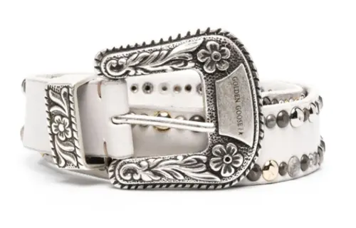 Golden Goose Deluxe Brand Studded Buckled Belt