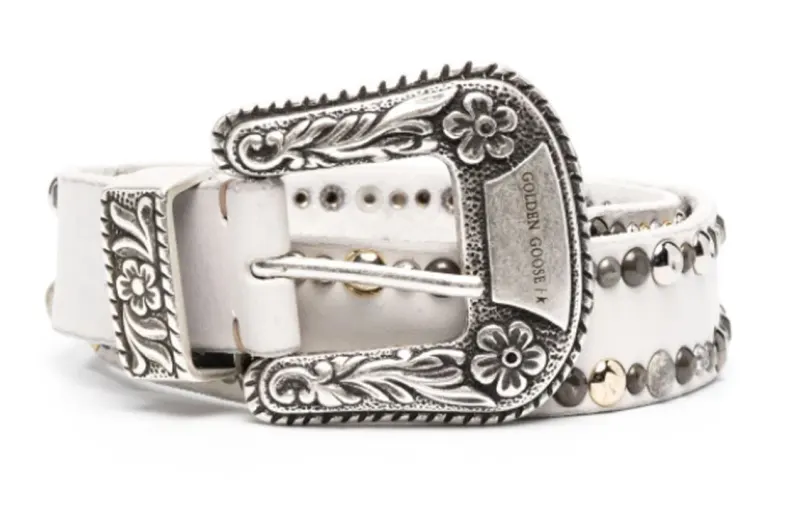 Golden Goose Deluxe Brand Studded Buckled Belt