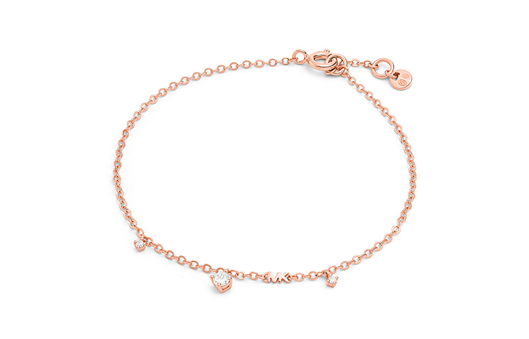 MICHAELKORS Michael Kors heart-shaped zircon simple silver bracelet for women gift box