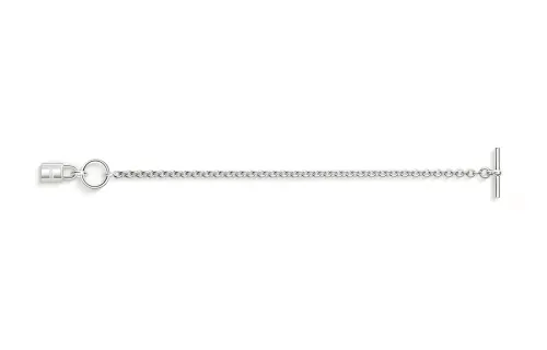 HERMES Kelly Cadenas 925 Sterling Silver Bracelets Women's