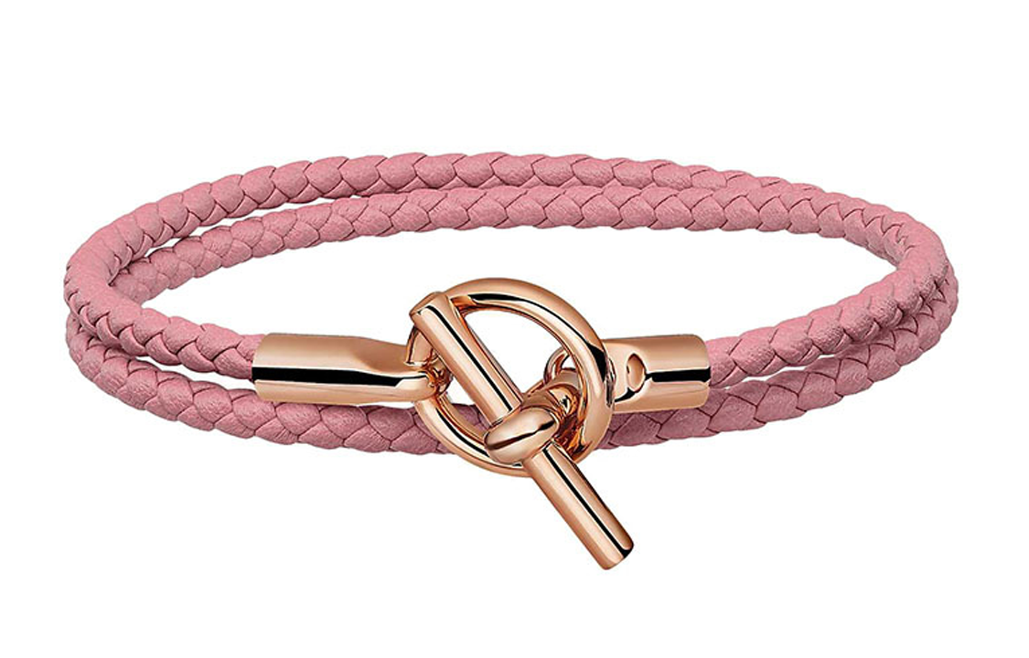 HERMES Glenan Wristbands Unisex Pink