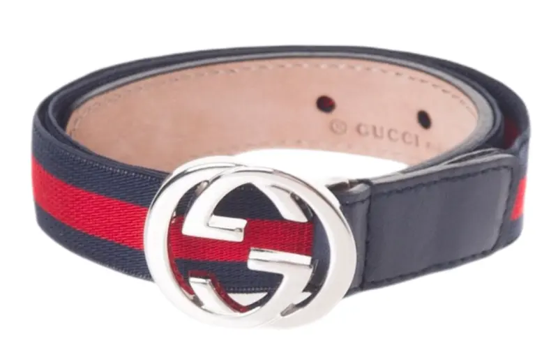 【Previous Season】Blue Web Gg Buckle Belt
