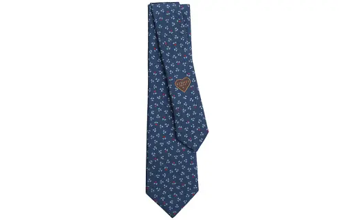 HERMES Tie 7 Ties Men's Blue