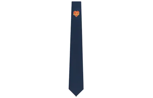 LOUIS VUITTON HEART Silk Tie Unisex Blue